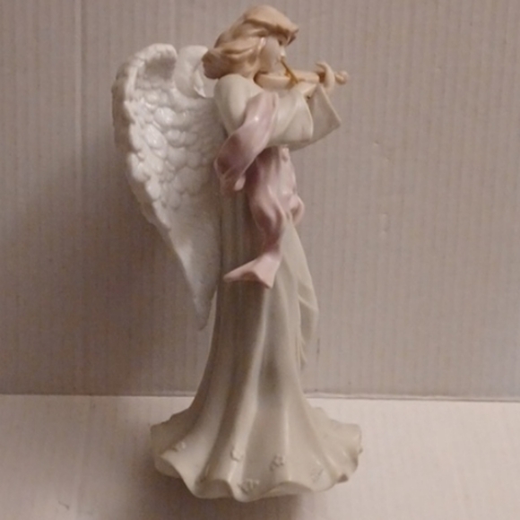 4/$60 Pink & Green Violin Angel Figurine - "Harmony" - Picture 2 of 7